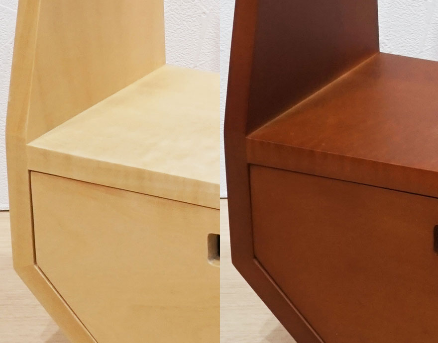  木目が見えるデザインです